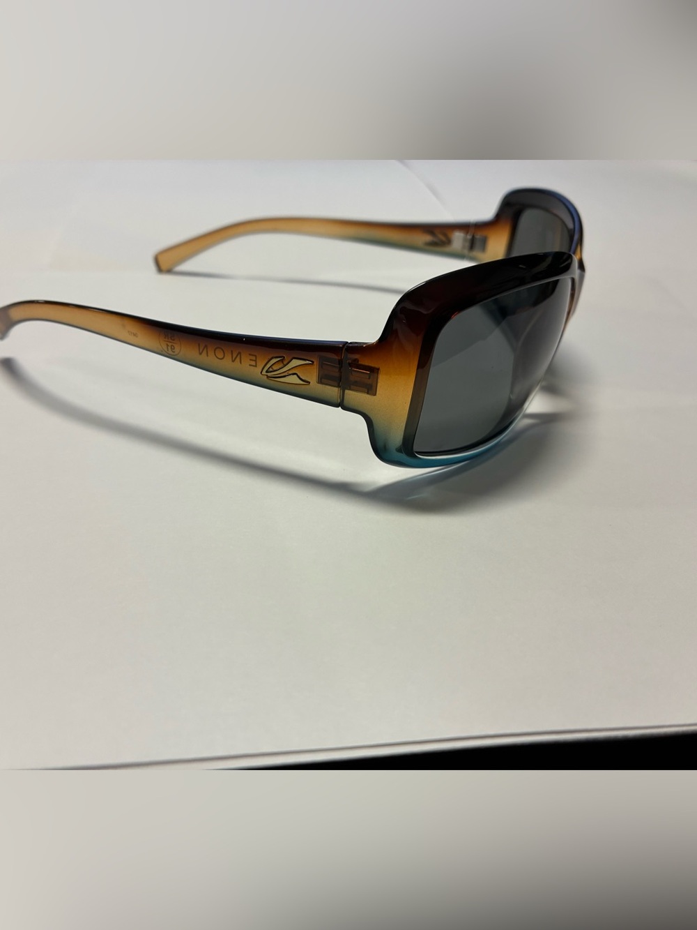 Kaenon Gradient Brown to Teal Oversized Women's Eyeglasses